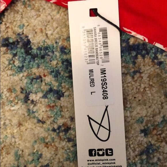 MINKPINK Sahara Breeze Bandeau Top Size Large - Picture 4 of 5